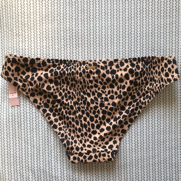NWT Victoria’s Secret Leopard Print Swim Suit Bottoms: Size S - Picture 2 of 6